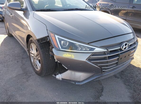 5NPD84LFXKH481124 2019 HYUNDAI ELANTRA Gray 