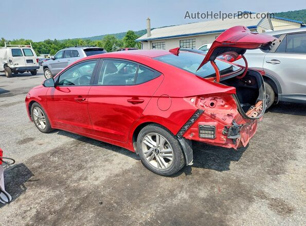 5NPD84LFXKH483410 2019 HYUNDAI ELANTRA Red Rear left