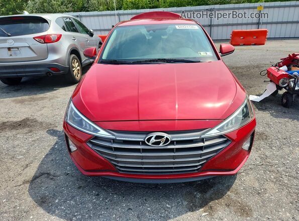 5NPD84LFXKH483410 2019 HYUNDAI ELANTRA Red Front view