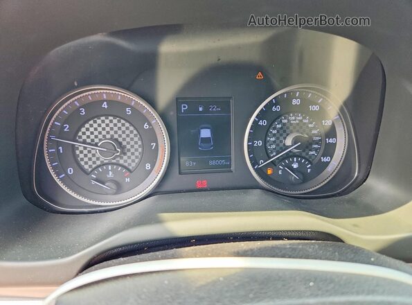 5NPD84LFXKH483410 2019 HYUNDAI ELANTRA Red Instrument cluster view