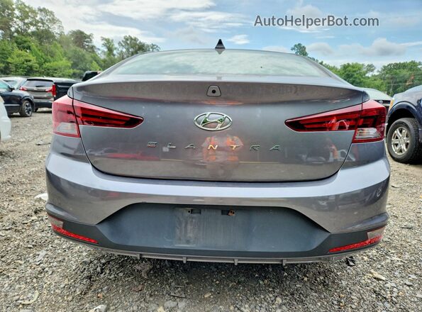5NPD84LFXKH485545 2019 HYUNDAI ELANTRA Gray უკანა ხედი
