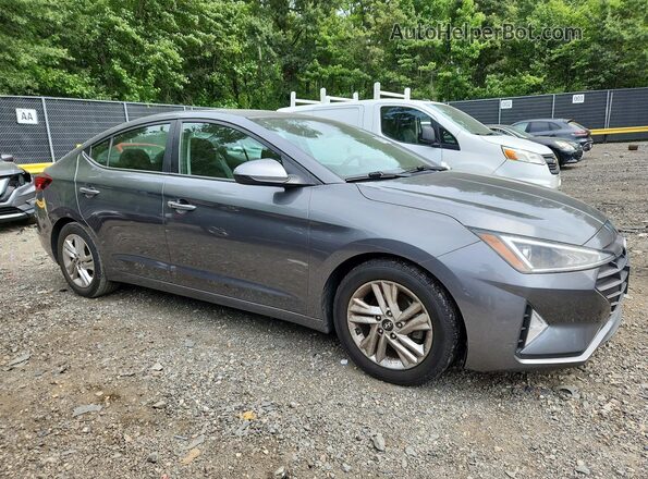 5NPD84LFXKH485545 2019 HYUNDAI ELANTRA Gray წინა მარჯვენა
