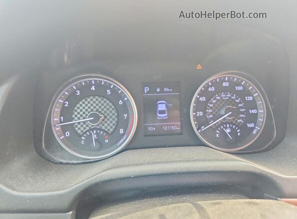5NPD84LFXLH511126 2020 HYUNDAI ELANTRA Серебряный Вид щитка приборов