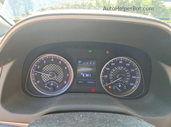 5NPD84LFXLH572265 2020 HYUNDAI ELANTRA Серебряный Вид щитка приборов