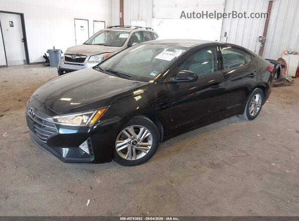 5NPD84LFXLH574565 2020 HYUNDAI ELANTRA Черный Передняя левая четверть