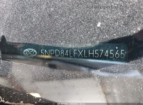 5NPD84LFXLH574565 2020 HYUNDAI ELANTRA Черный Вид подкапотного пространства