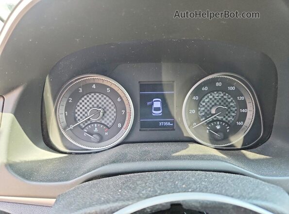 5NPD84LFXLH584948 2020 HYUNDAI ELANTRA Gray Widok zestawu wskaźników
