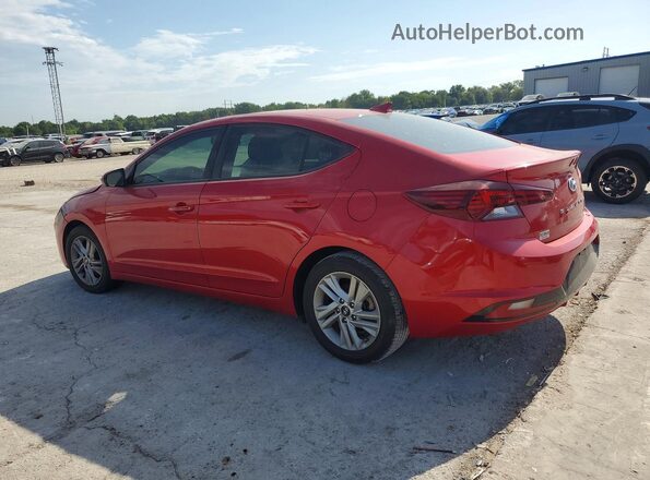 5NPD84LFXLH587462 2020 HYUNDAI ELANTRA Red Հետևի ձախ