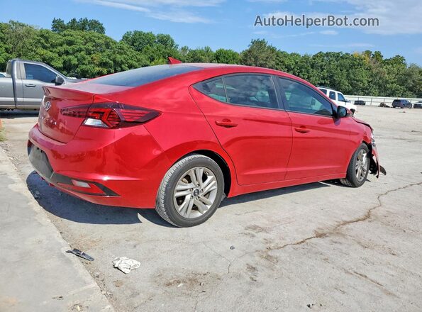 5NPD84LFXLH587462 2020 HYUNDAI ELANTRA Red Հետևի աջ