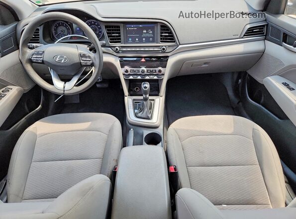 5NPD84LFXLH611159 2020 HYUNDAI ELANTRA Black Widok deski rozdzielczej