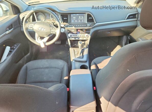 5NPD84LFXLH612201 2020 HYUNDAI ELANTRA White Widok deski rozdzielczej
