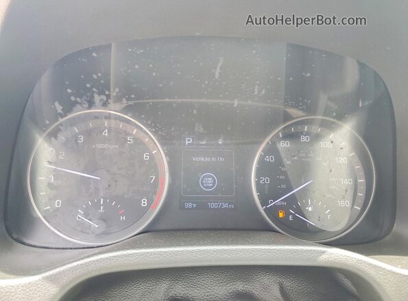 5NPD94LA0HH070650 2017 HYUNDAI ELANTRA White Vista del cuadro de instrumentos