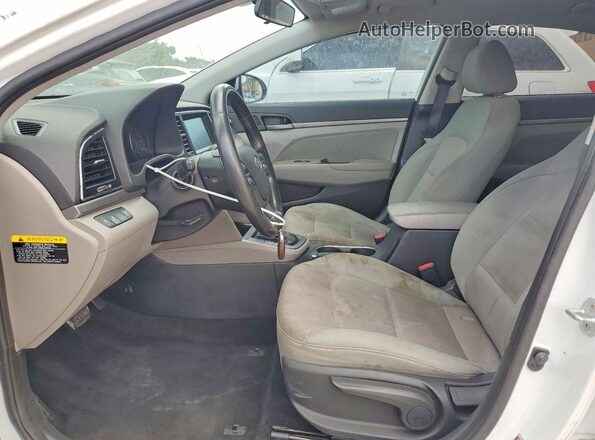 5NPD94LA0HH070650 2017 HYUNDAI ELANTRA White Vista interior delantera