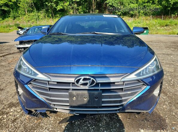 5NPD94LA2KH416849 2019 HYUNDAI ELANTRA Blue Widok z przodu