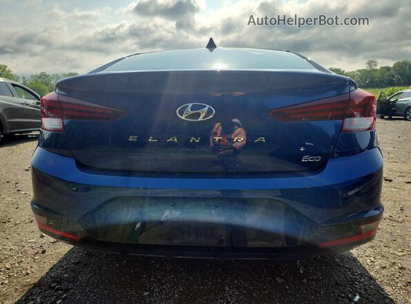 5NPD94LA2KH416849 2019 HYUNDAI ELANTRA Blue Widok z tyłu