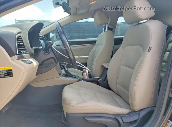 5NPD94LA6HH074931 2017 HYUNDAI ELANTRA Black Front interior view