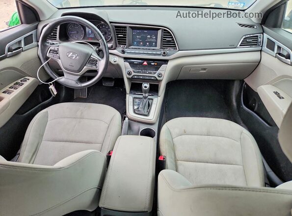 5NPD94LAXHH069487 2017 HYUNDAI ELANTRA Blue Առջևի վահանակի տեսք