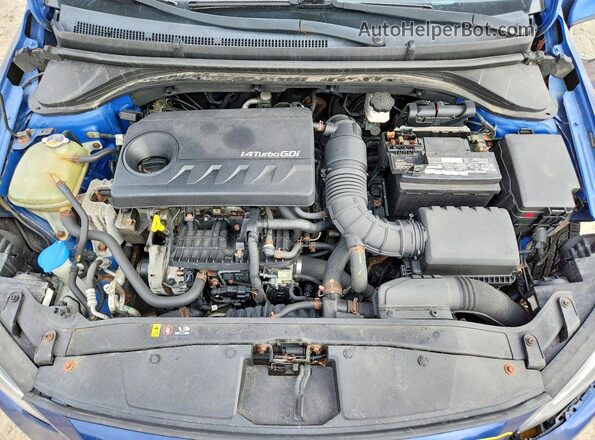 5NPD94LAXHH069487 2017 HYUNDAI ELANTRA Blue Սալոնի հետևի տեսք