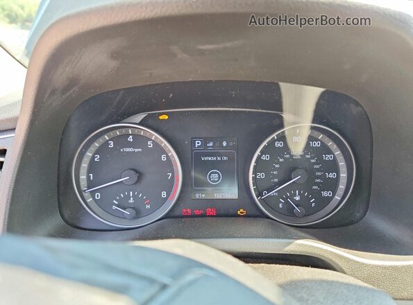 5NPD94LAXHH079372 2017 HYUNDAI ELANTRA Black Вид щитка приладів