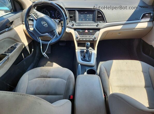 5NPD94LAXHH079372 2017 HYUNDAI ELANTRA Black Вид панелі приладів