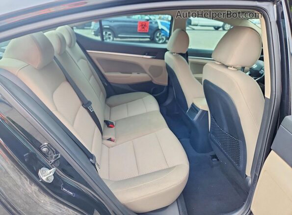 5NPD94LAXLH598866 2020 HYUNDAI ELANTRA Black უკანა სავარძლების ხედი