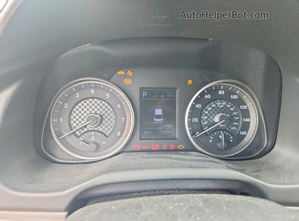 5NPD94LAXLH598866 2020 HYUNDAI ELANTRA Black ხელსაწყოთა პანელის ხედი