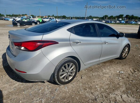5NPDH4AE0GH655848 2016 HYUNDAI ELANTRA Silver უკანა მარჯვენა