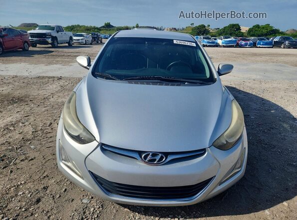 5NPDH4AE0GH655848 2016 HYUNDAI ELANTRA Silver წინა ხედი