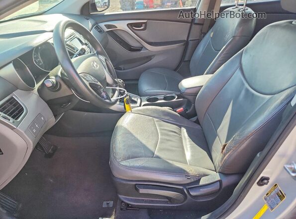 5NPDH4AE0GH655848 2016 HYUNDAI ELANTRA Silver წინა სალონის ხედი