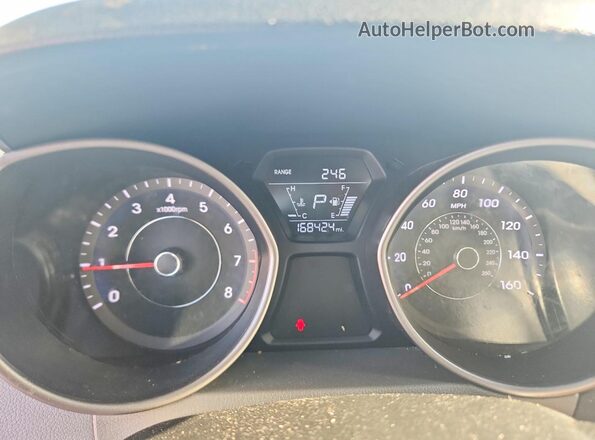 5NPDH4AE0GH655848 2016 HYUNDAI ELANTRA Silver ხელსაწყოთა პანელის ხედი