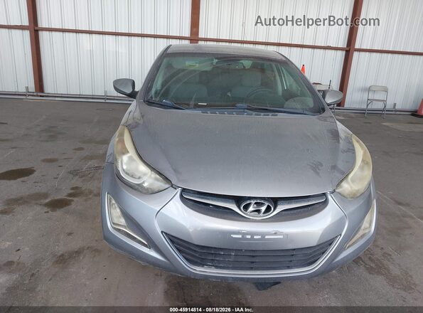 5NPDH4AE0GH659236 2016 HYUNDAI ELANTRA Silver Vista frontal