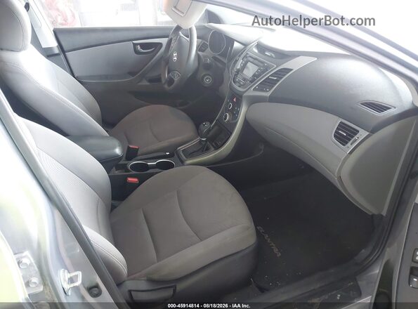 5NPDH4AE0GH659236 2016 HYUNDAI ELANTRA Silver Vista interior delantera