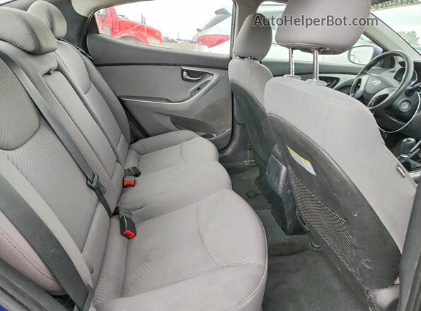 5NPDH4AE0GH685223 2016 HYUNDAI ELANTRA Blue Հետևի նստատեղերի տեսք