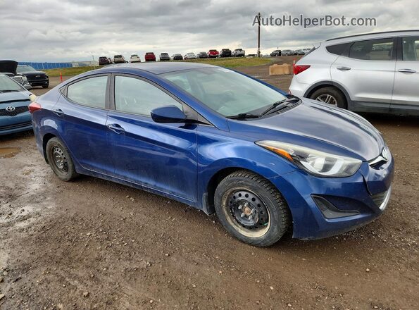 5NPDH4AE0GH685223 2016 HYUNDAI ELANTRA Blue Առջևի աջ