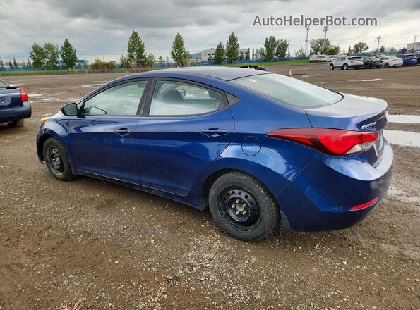 5NPDH4AE0GH685223 2016 HYUNDAI ELANTRA Blue Հետևի ձախ