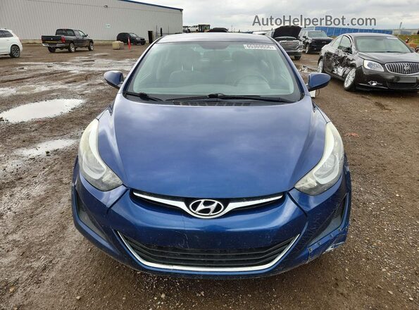 5NPDH4AE0GH685223 2016 HYUNDAI ELANTRA Blue Դիմացի տեսք