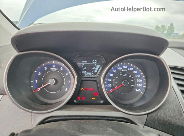 5NPDH4AE0GH685223 2016 HYUNDAI ELANTRA Blue Սարքավորումների վահանակի տեսք