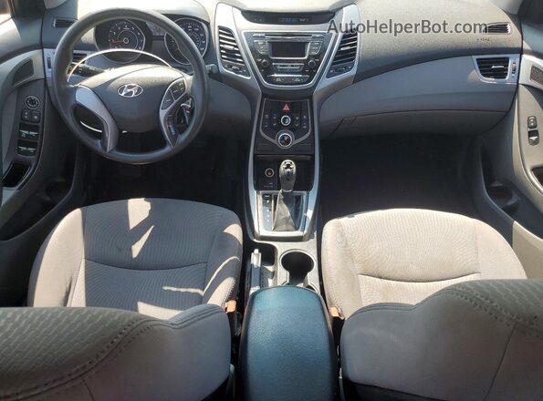 5NPDH4AE0GH694746 2016 HYUNDAI ELANTRA Красный Вид панели приборов
