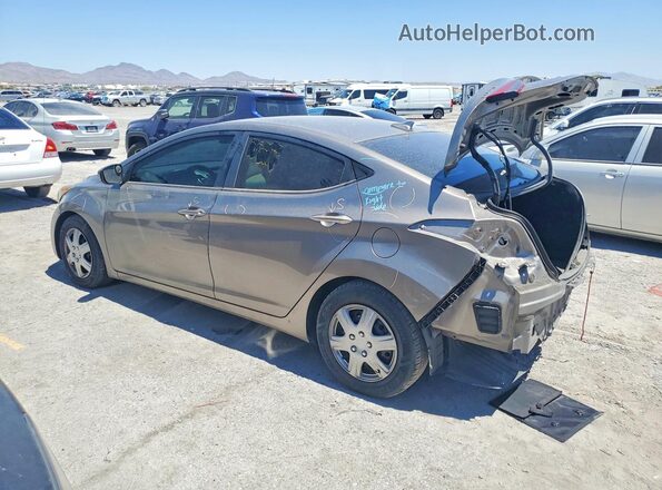 5NPDH4AE0GH694987 2016 HYUNDAI ELANTRA Tan Задня ліва чверть