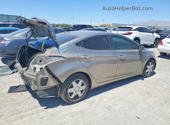 5NPDH4AE0GH694987 2016 HYUNDAI ELANTRA Tan Задня права чверть