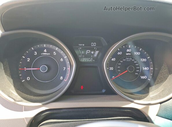 5NPDH4AE0GH694987 2016 HYUNDAI ELANTRA Tan Вид щитка приладів