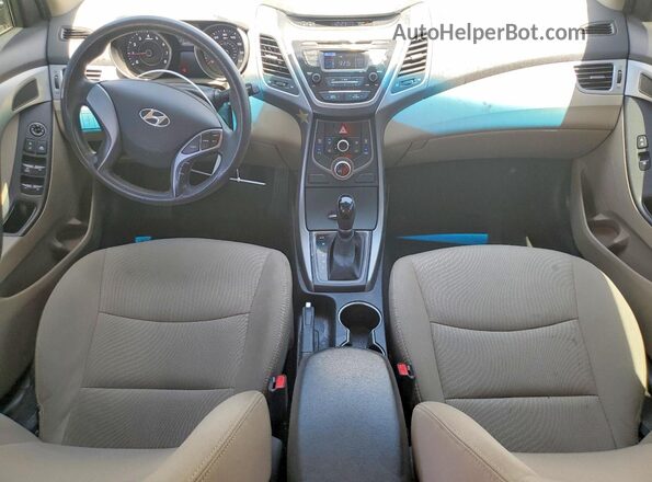 5NPDH4AE0GH694987 2016 HYUNDAI ELANTRA Tan Вид панелі приладів