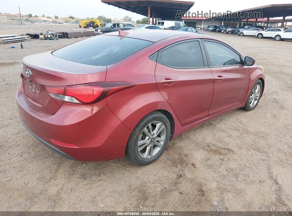 5NPDH4AE0GH716440 2016 HYUNDAI ELANTRA Red უკანა მარჯვენა