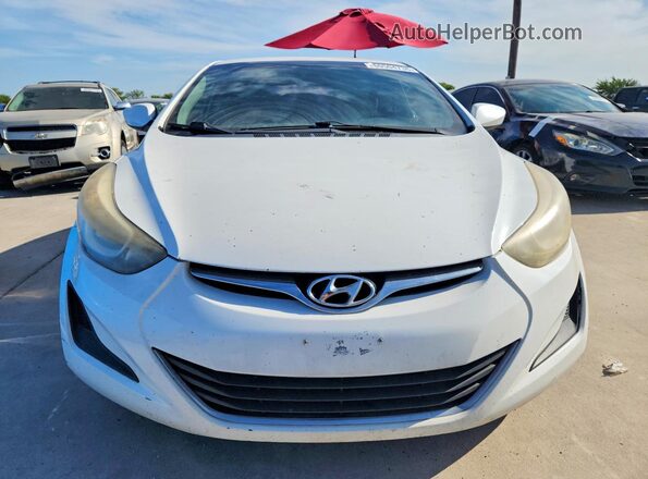 5NPDH4AE0GH719872 2016 HYUNDAI ELANTRA White Vista frontal