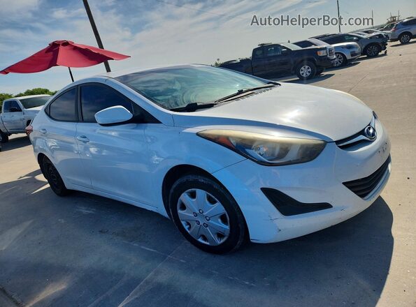 5NPDH4AE0GH719872 2016 HYUNDAI ELANTRA White Delantero derecho