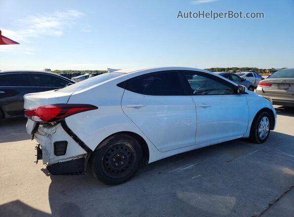 5NPDH4AE0GH719872 2016 HYUNDAI ELANTRA White Trasero derecho