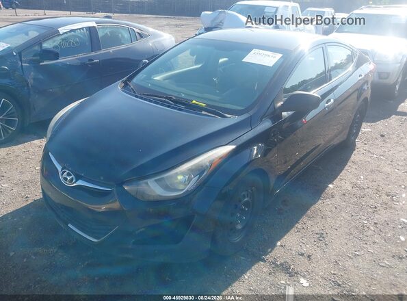 5NPDH4AE0GH728538 2016 HYUNDAI ELANTRA Black Widok z przodu