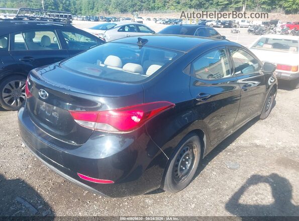 5NPDH4AE0GH728538 2016 HYUNDAI ELANTRA Black Tył prawy