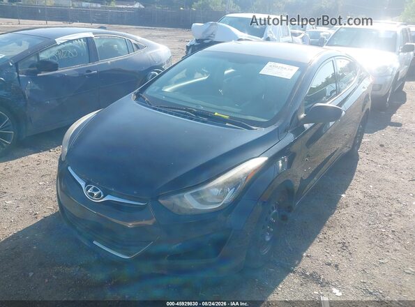 5NPDH4AE0GH728538 2016 HYUNDAI ELANTRA Black Przód lewy
