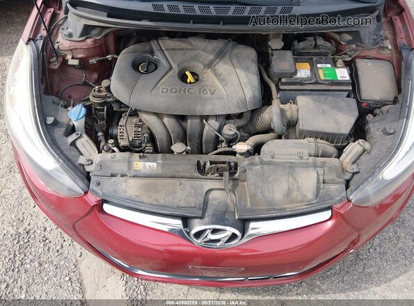5NPDH4AE0GH729530 2016 HYUNDAI ELANTRA Red Widok z tyłu